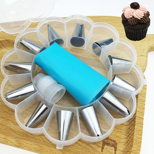 poche à douilles en silicone et ses 12 embouts inox