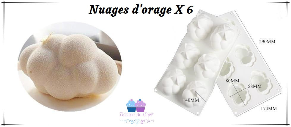 Moule 3D en silicone, portion individuelle